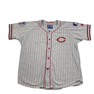 Starter Vintage Cincinnati Reds Cotton Blend Embroidered Jersey Men's Size Large